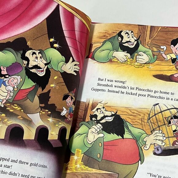 Disney’s Pinocchio Disney’s Wonderful World of Reading Book 1995 - Picture 4 of 5